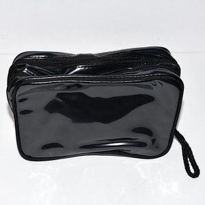 New/Unused Lancome Vintage Large, Double-Compartment Cosmetic Bag
